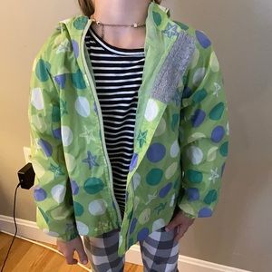 Girls llbean rain jacket size 5-6